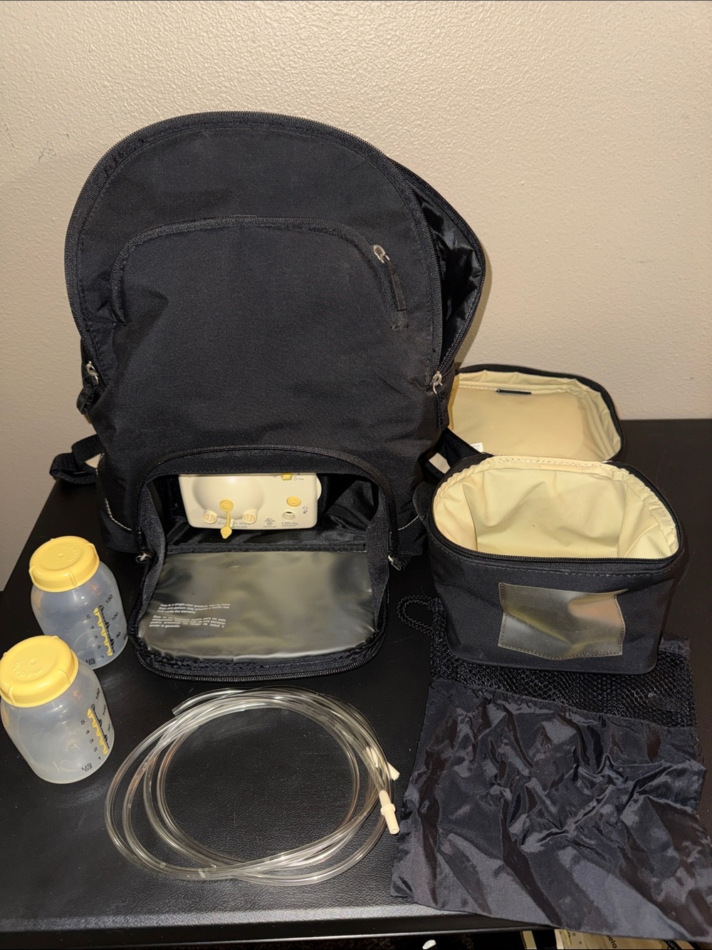 Medela Pump in Style Advanced Double Electric Breast Pump Bag Bottles Works READ